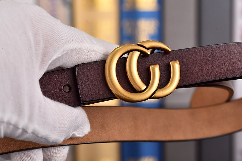 4 Colors GG Hand Brushed Women's Belts