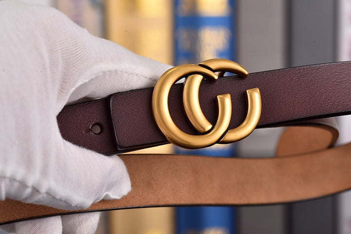 4 Colors GG Hand Brushed Women's Belts