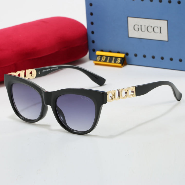 7 Color Fashion Monogram Embellished Sunglasses