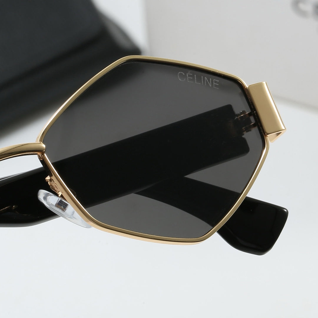 4-color geometric lens design sunglasses