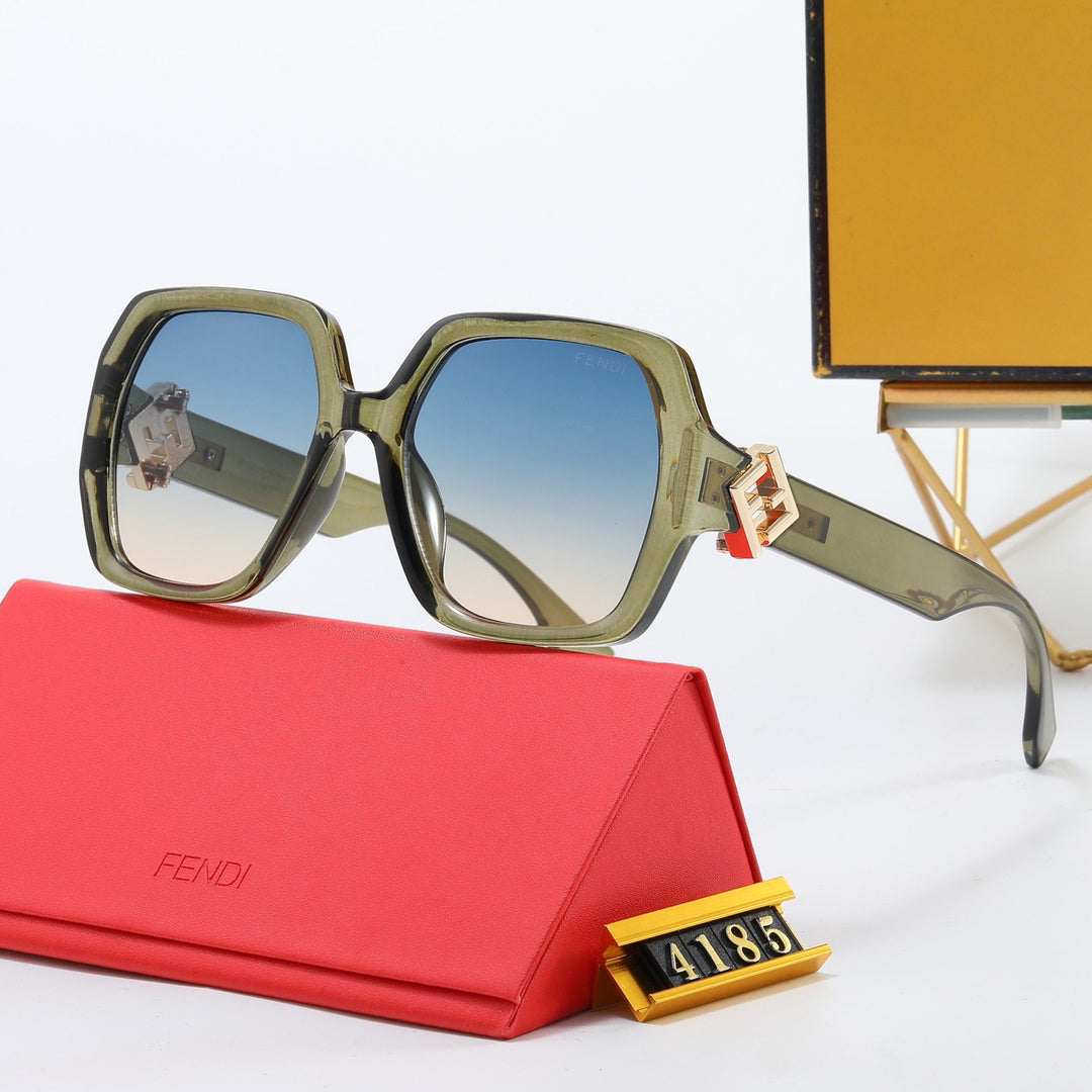 4 Color Metal Embellished Square Sunglasses