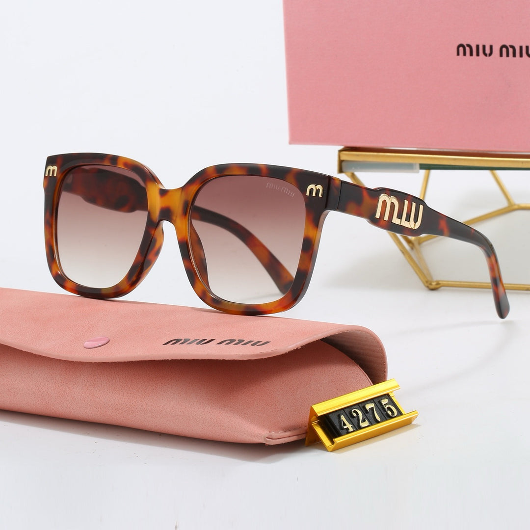 4 Color Trend Square Tinted Glasses