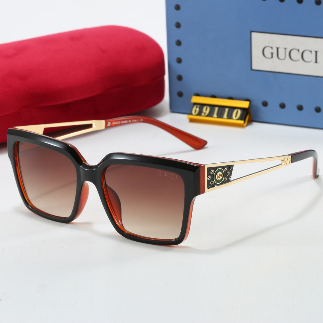 7 Color Metal Cutout Design Sunglasses