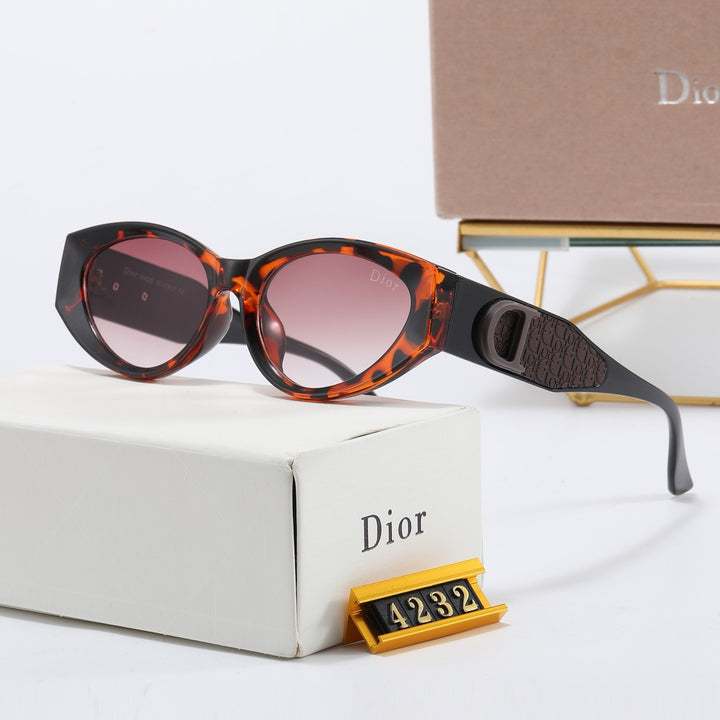 Unique cat-eye shape sunglasses in 4 colors