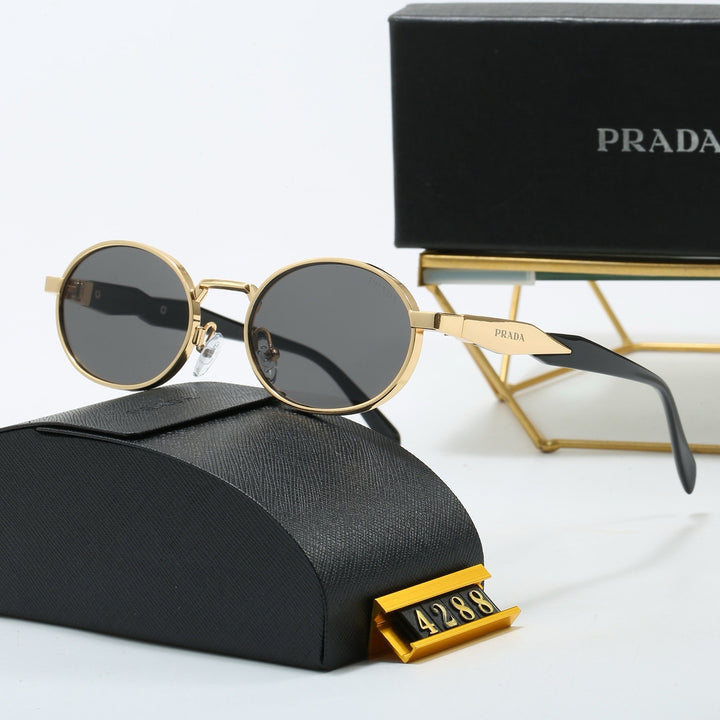 4 Color Oval Design Sunglasses