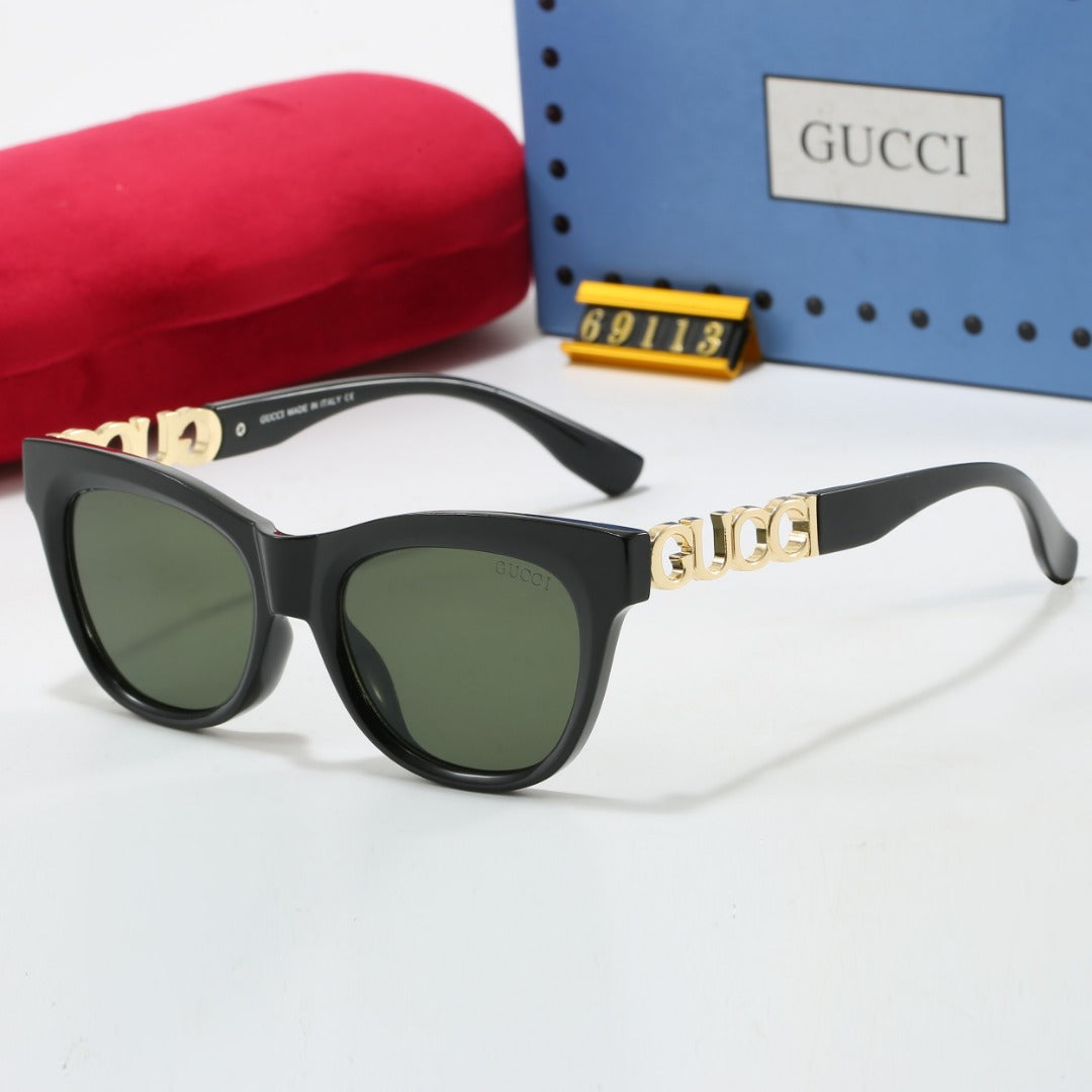 7 Color Fashion Monogram Embellished Sunglasses