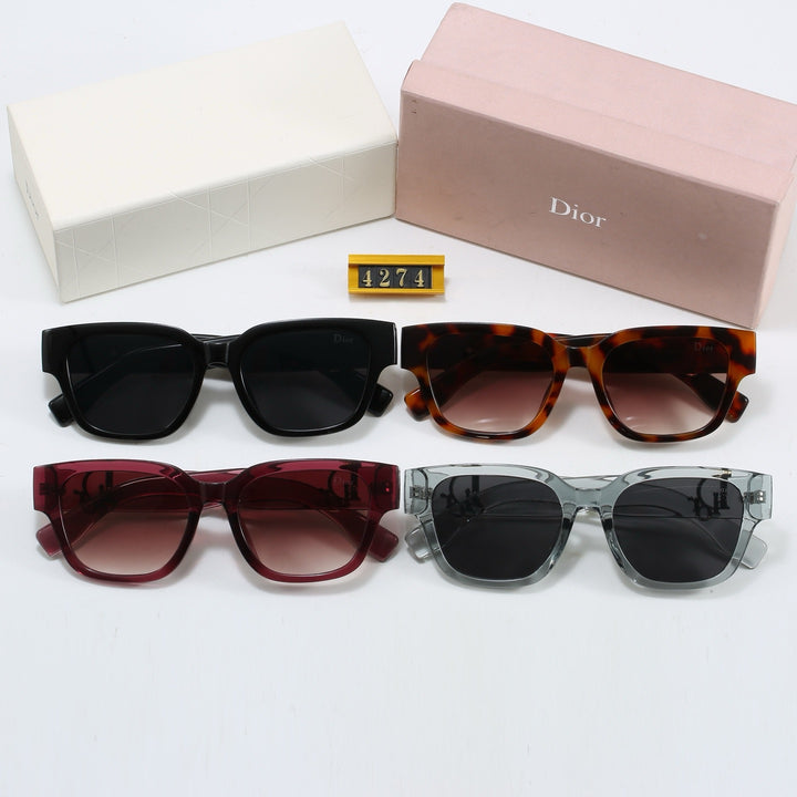 4 Color Funky Square Sunglasses