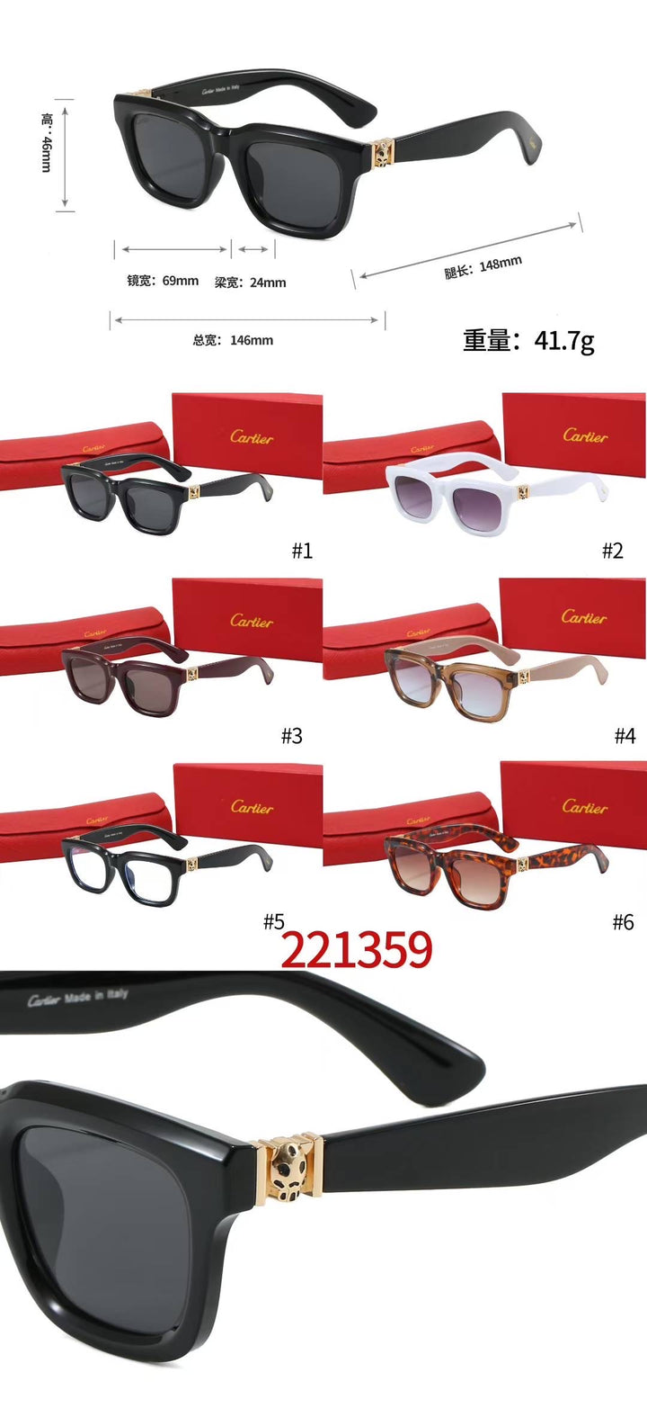 6 Color Chic Square Style Sunglasses