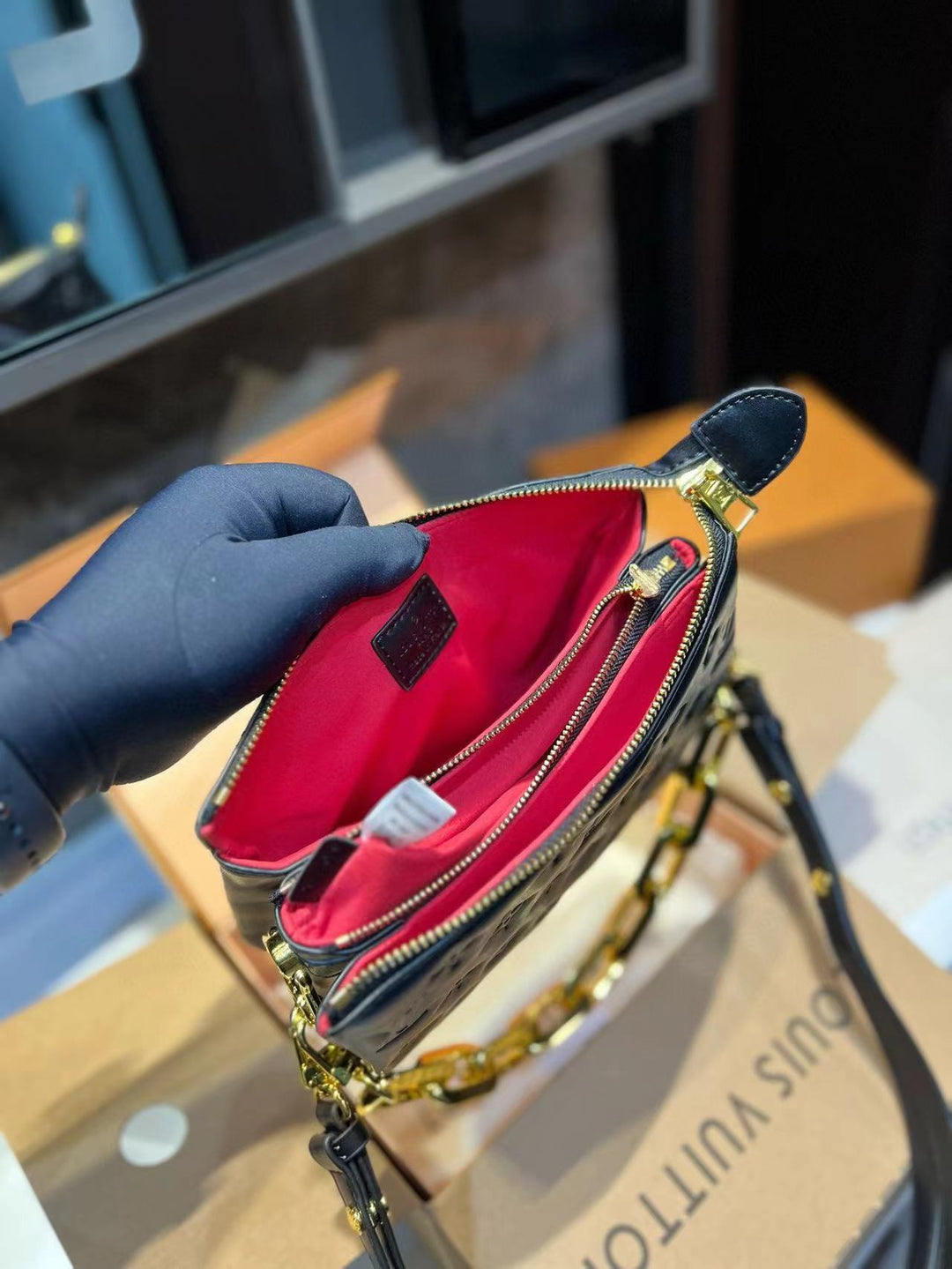 Black Vintage Clutch Bag