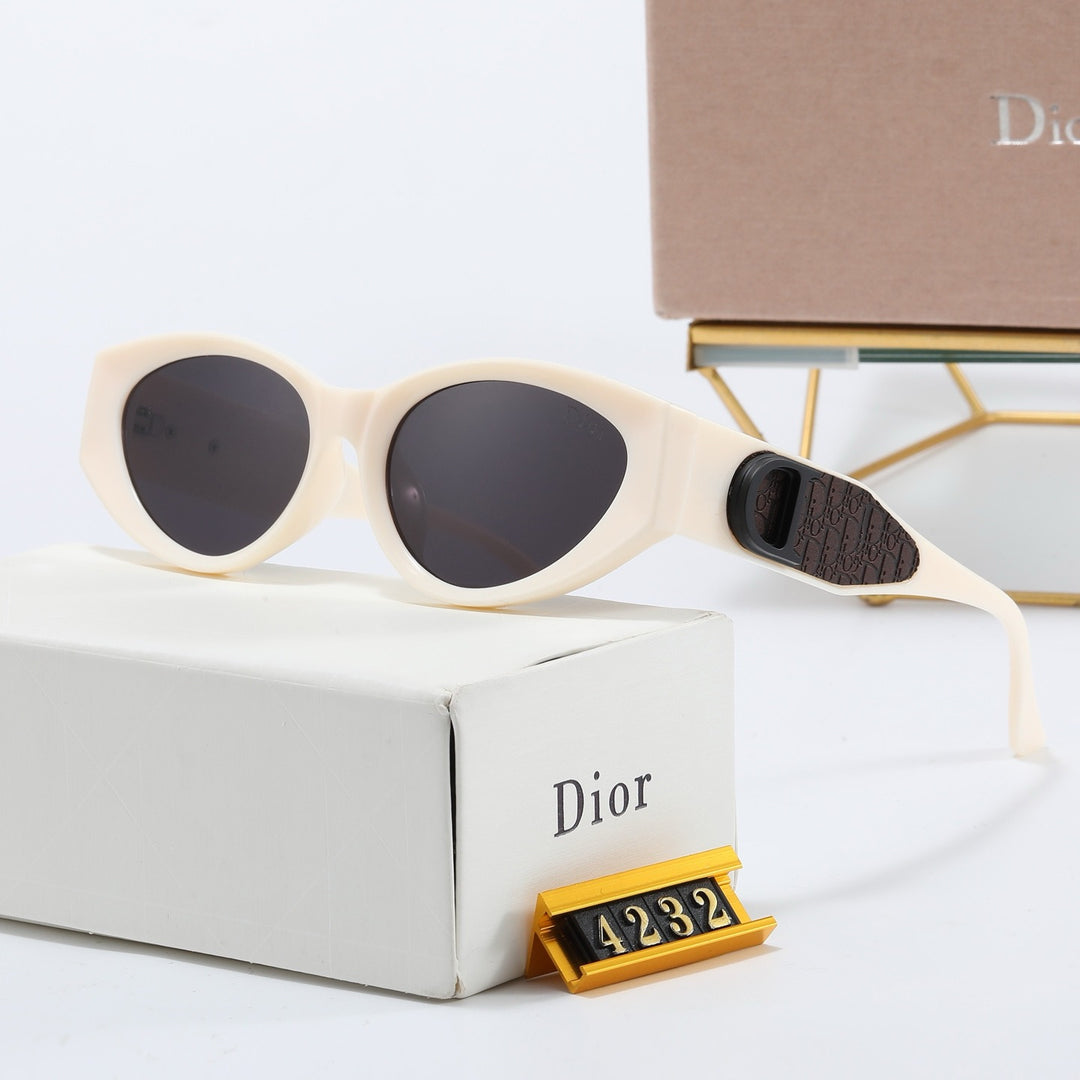 Unique cat-eye shape sunglasses in 4 colors