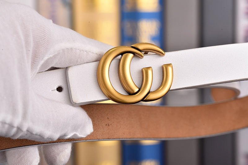 4 Colors GG Hand Brushed Women's Belts
