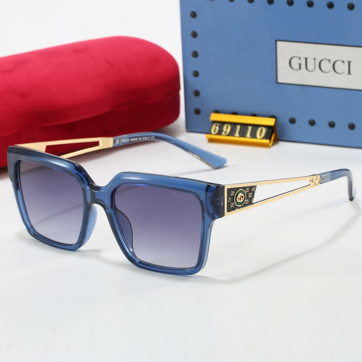 7 Color Metal Cutout Design Sunglasses