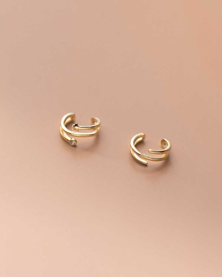 Trilayer Mismatch Ear Cuffs