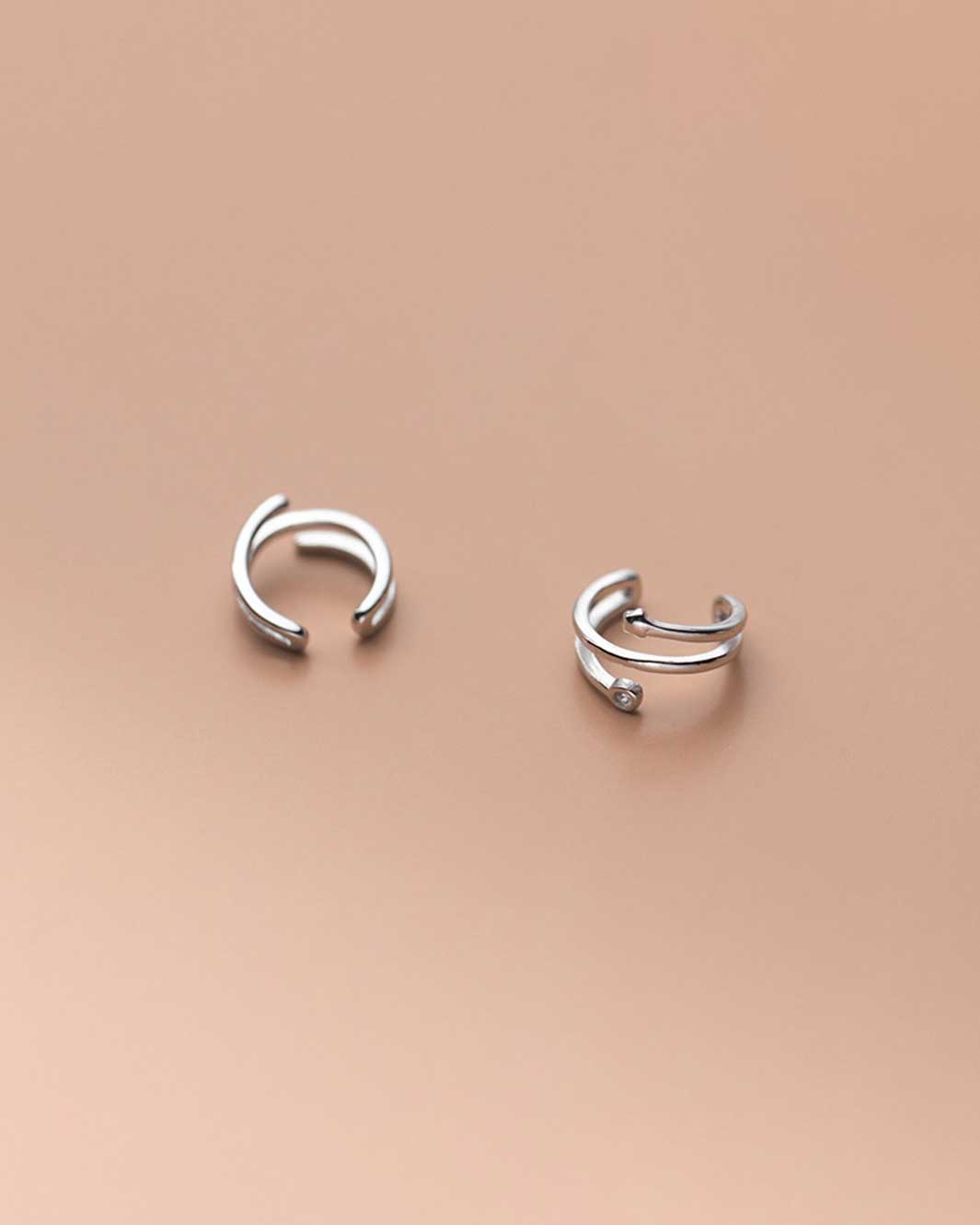 Trilayer Mismatch Ear Cuffs