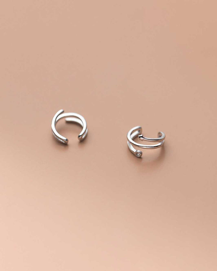 Trilayer Mismatch Ear Cuffs