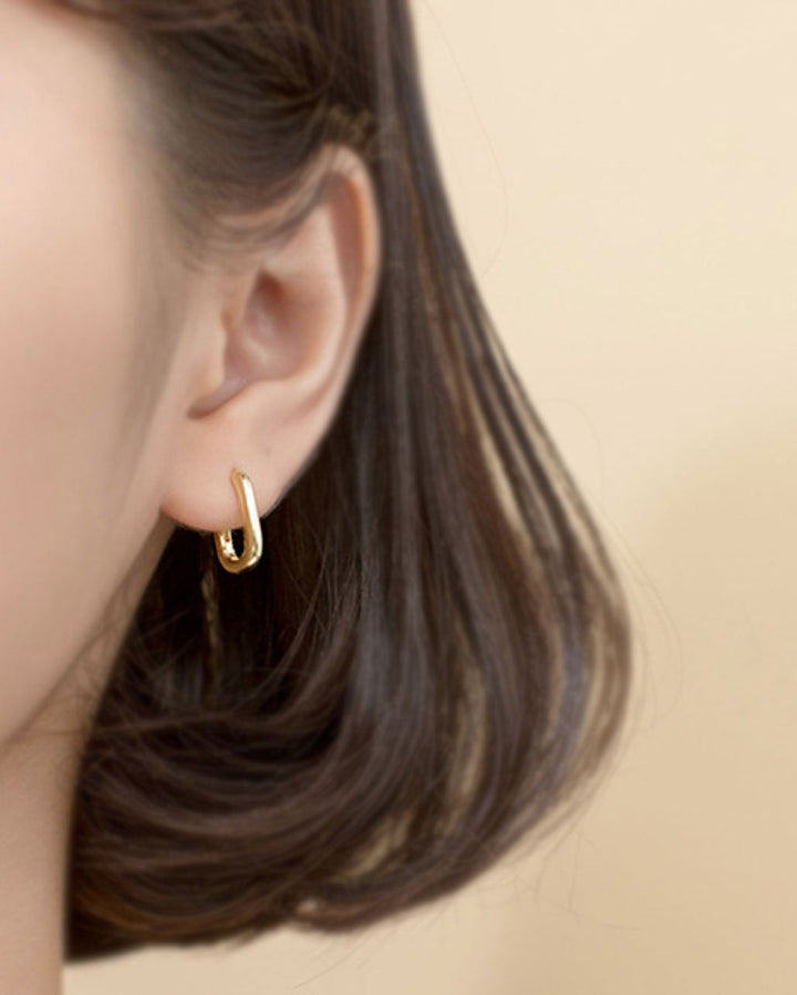 Oval Hoop Earrings
