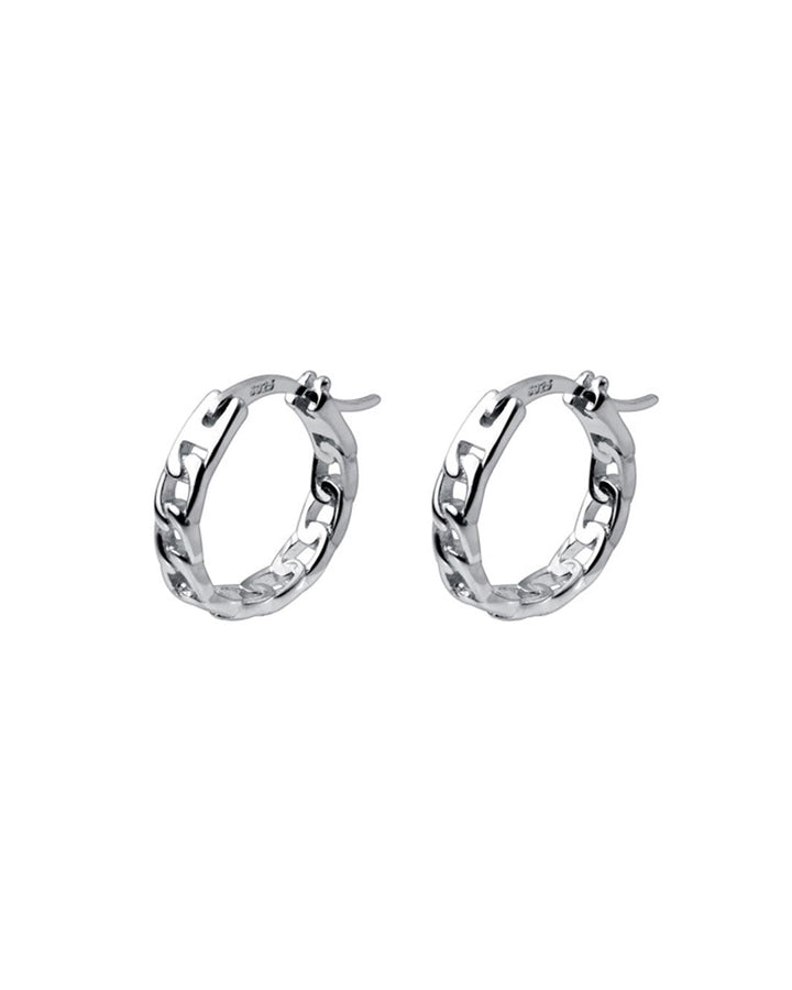 Chain Link Hoop Earrings