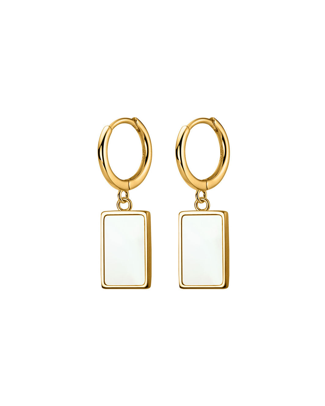 Alessia Mother Of Pearl Hoop Earrings