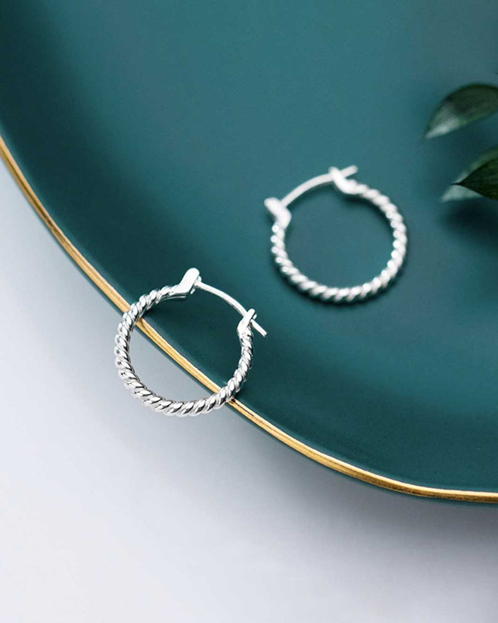 Lily Twisted Hoop Earrings