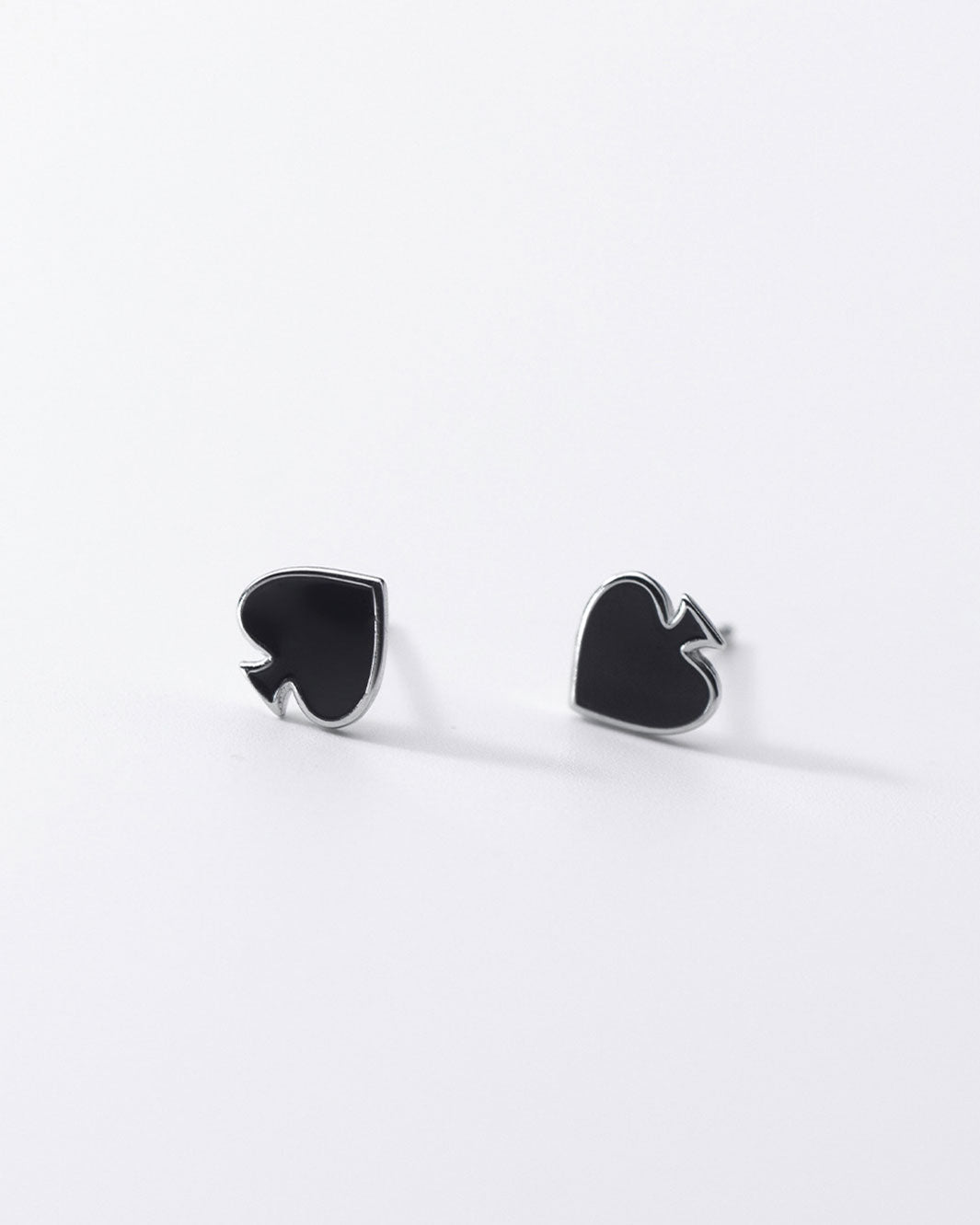 Spade Symbol Stud Earrings
