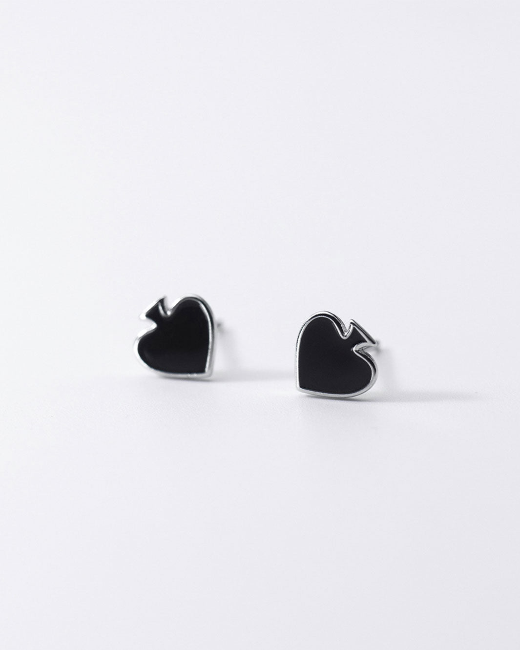 Spade Symbol Stud Earrings