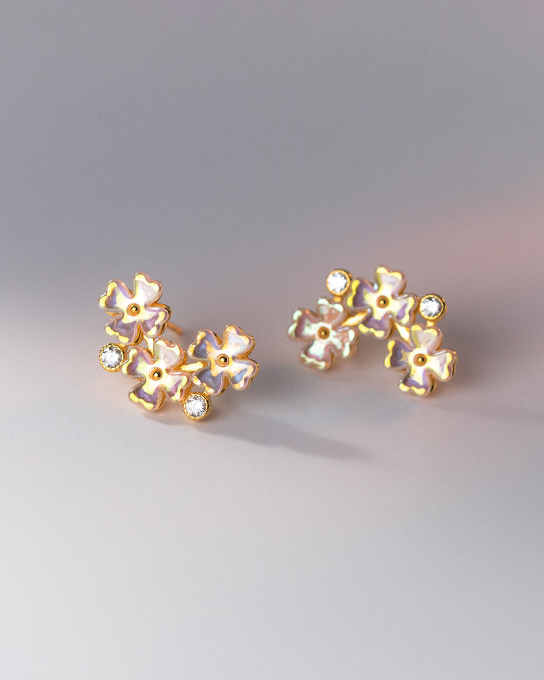 Blooming Clovers Stud Earrings
