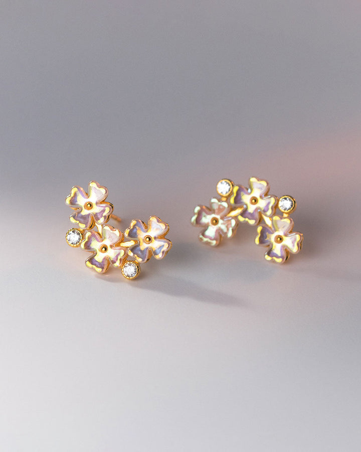 Blooming Clovers Stud Earrings
