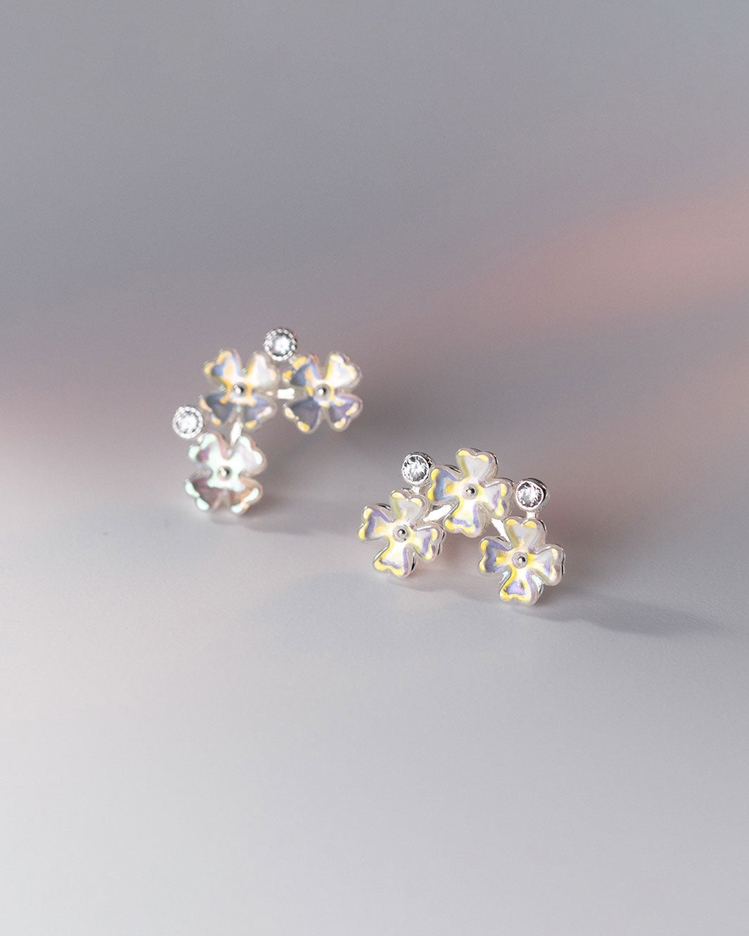Blooming Clovers Stud Earrings