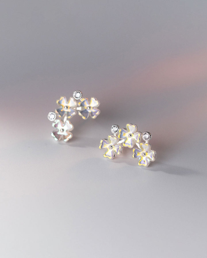 Blooming Clovers Stud Earrings