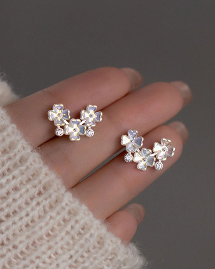 Blooming Clovers Stud Earrings