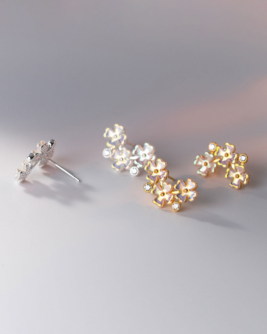 Blooming Clovers Stud Earrings