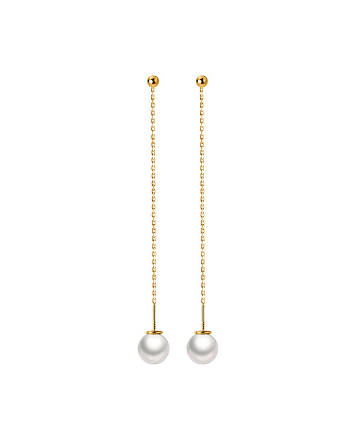 Helmi Pearl Threader Earrings