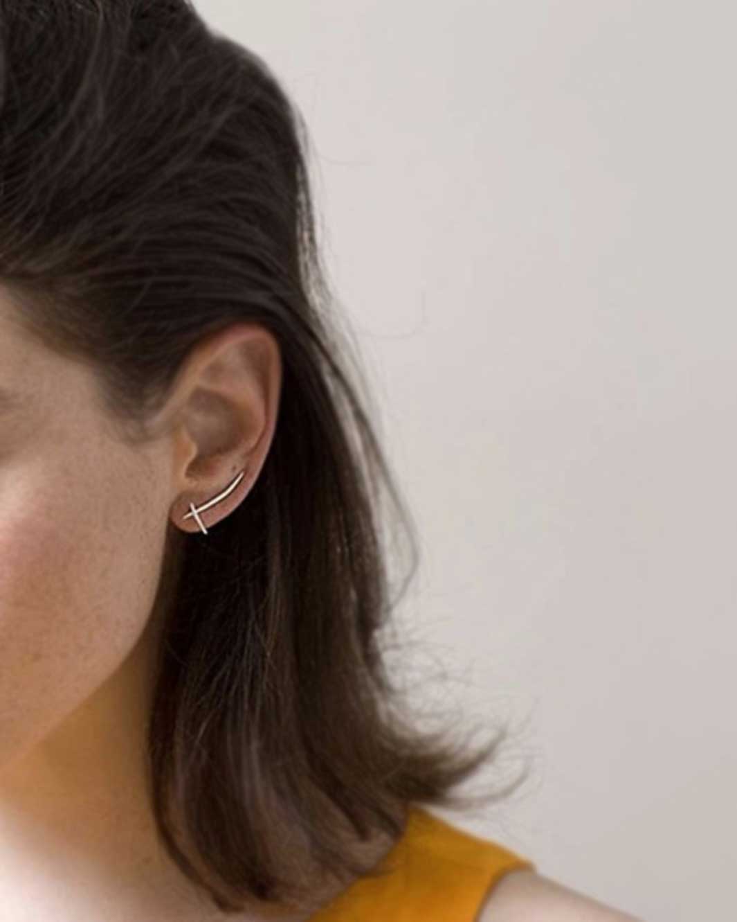 X Climber Stud Earrings