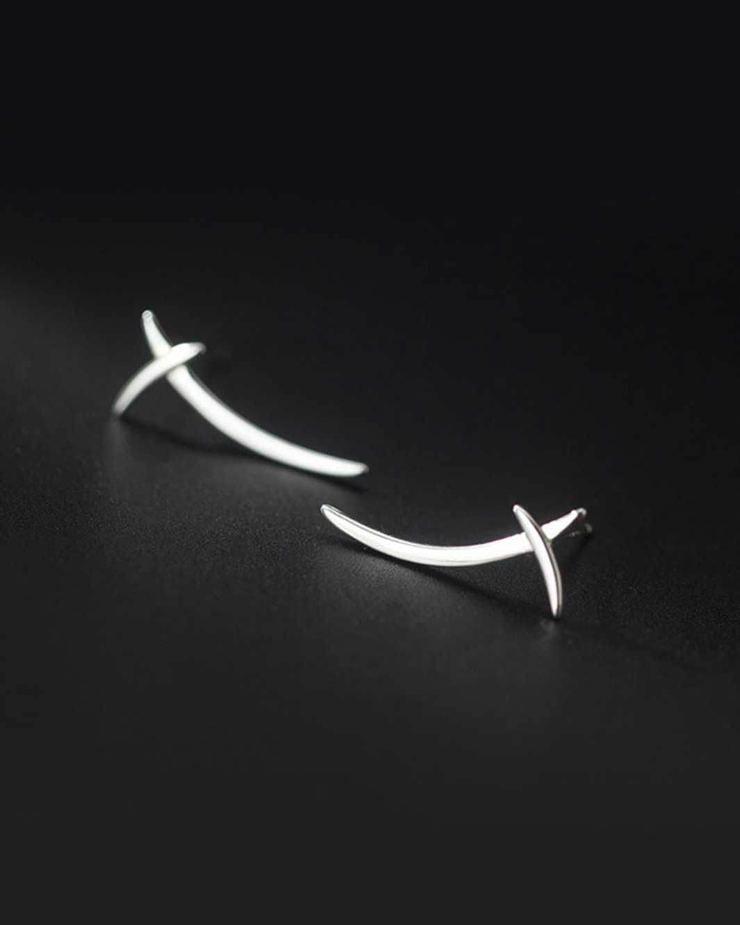 X Climber Stud Earrings