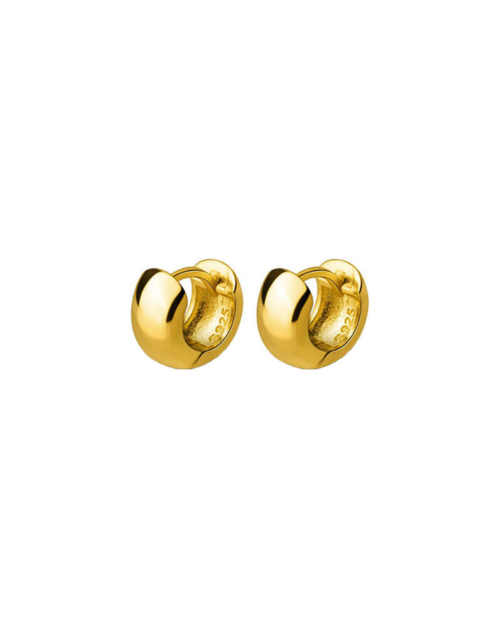 Tiny Thick Huggie Earrings