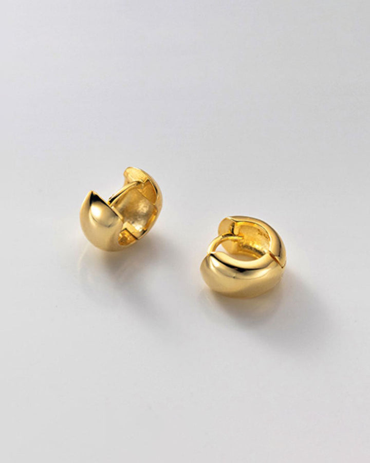 Tiny Thick Huggie Earrings