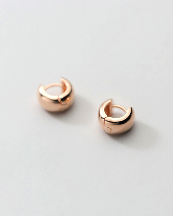 Tiny Thick Huggie Earrings