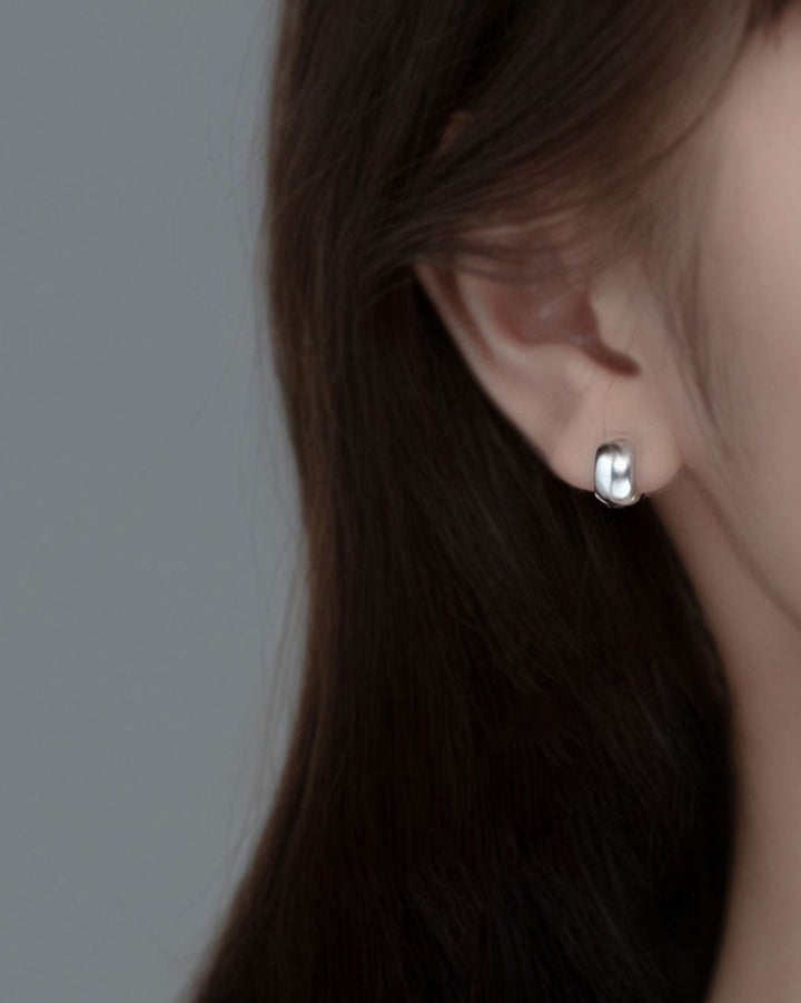 Tiny Thick Huggie Earrings