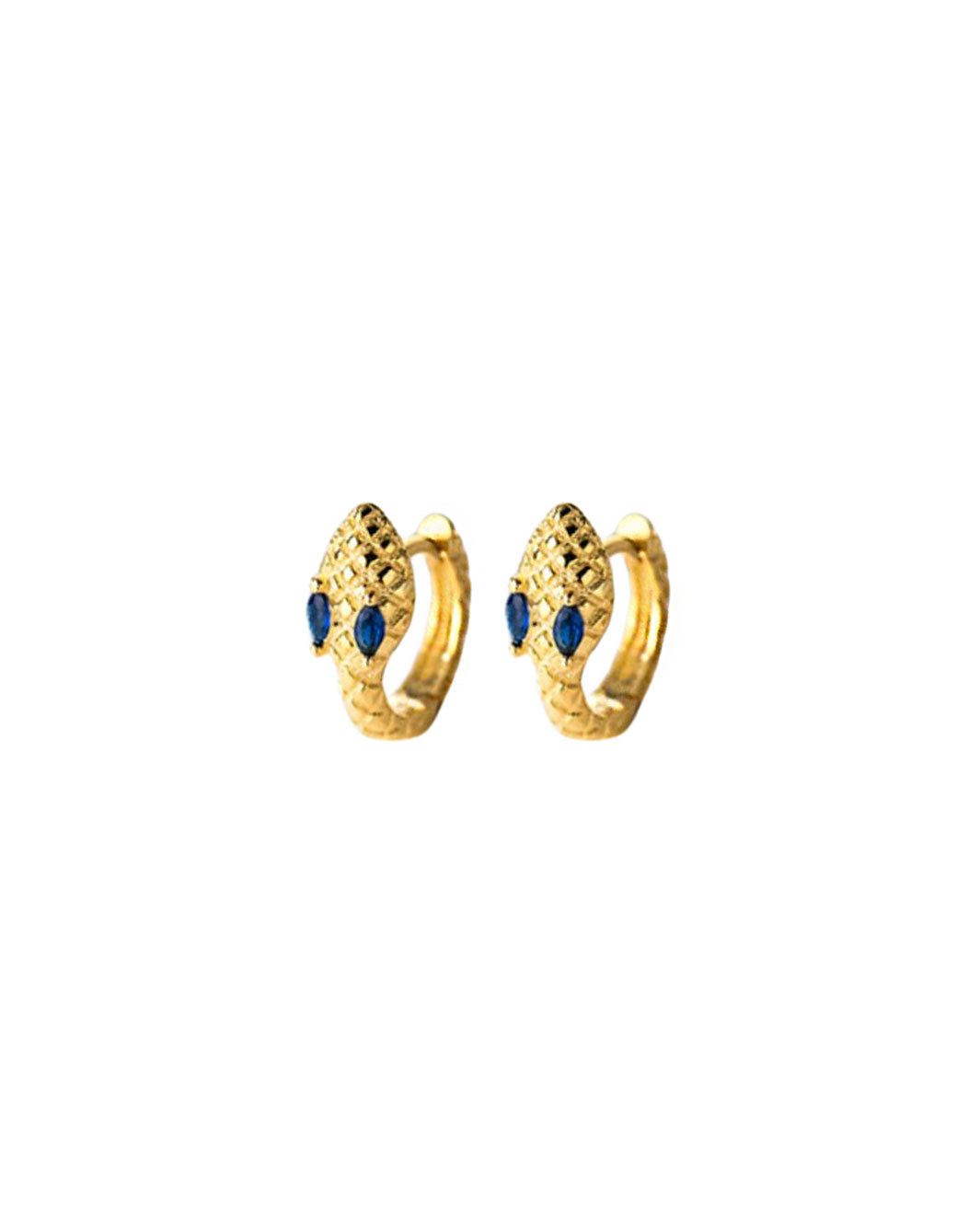 Snake Texture Huggie Earrings