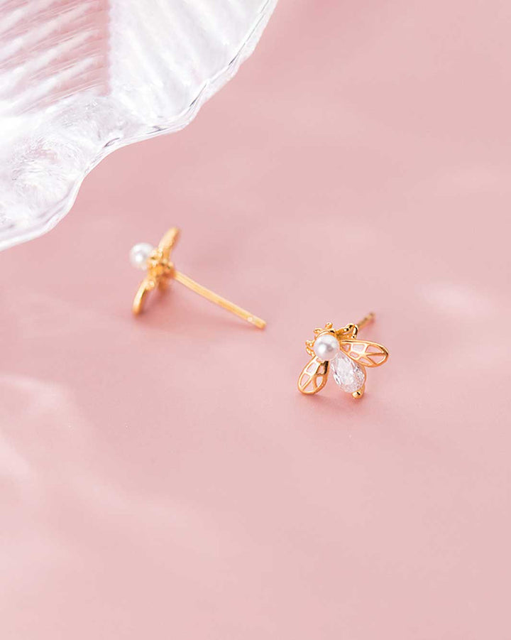 Queen Bee Stud Earrings