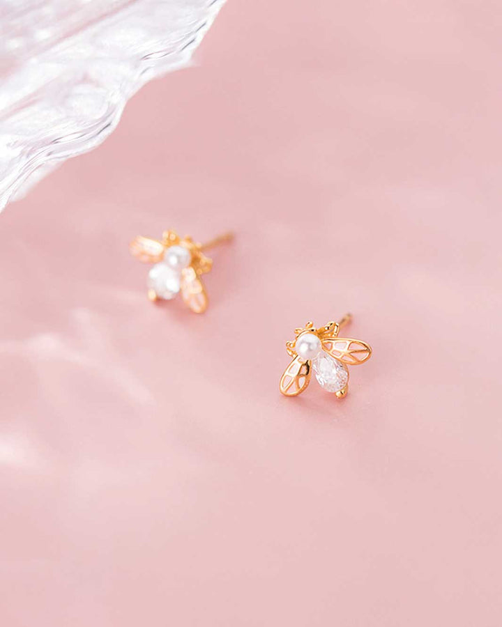 Queen Bee Stud Earrings
