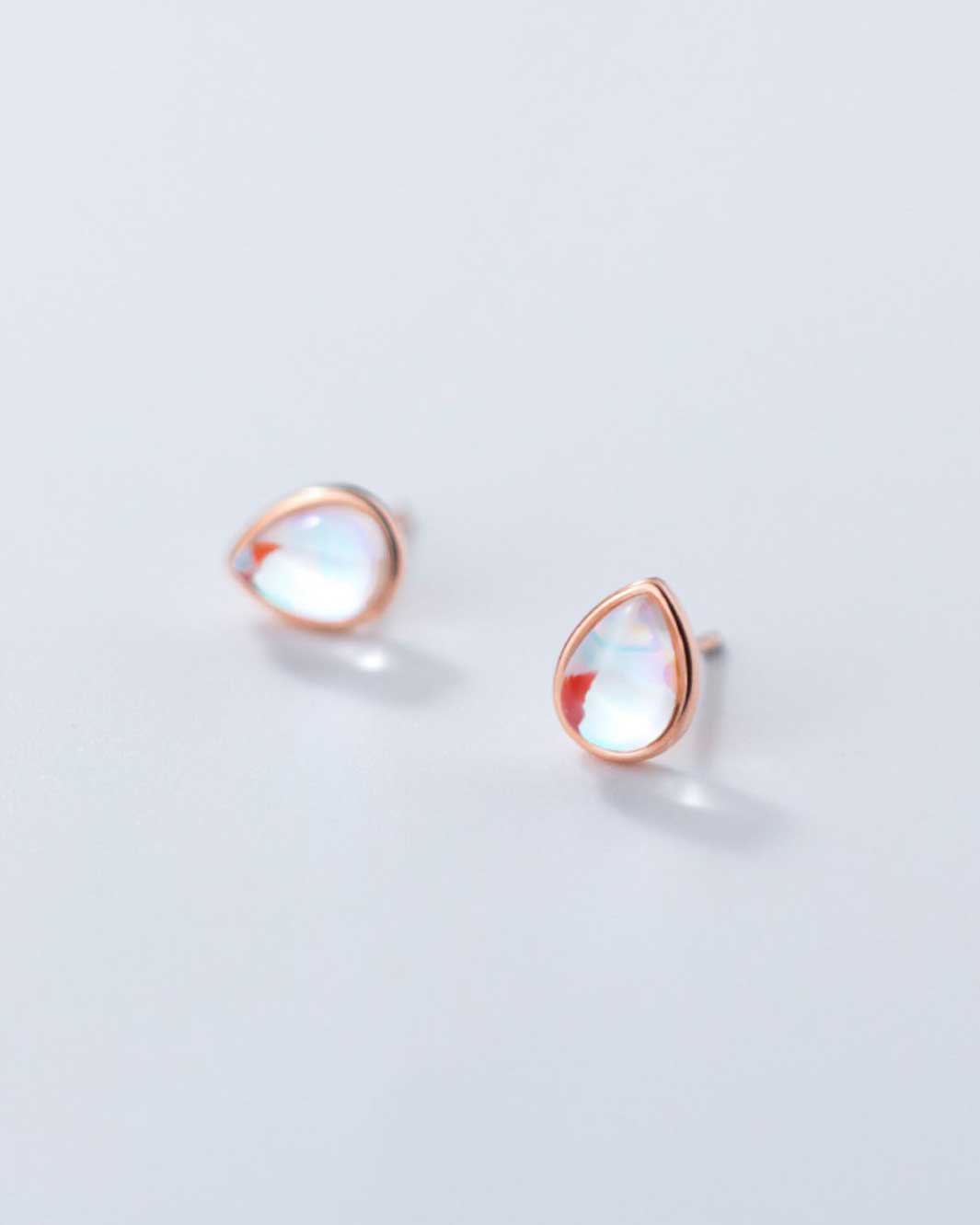 Teardrop Stud Earrings