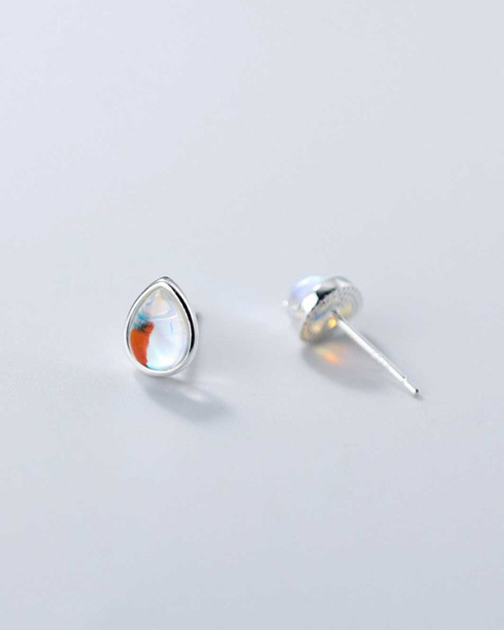 Teardrop Stud Earrings