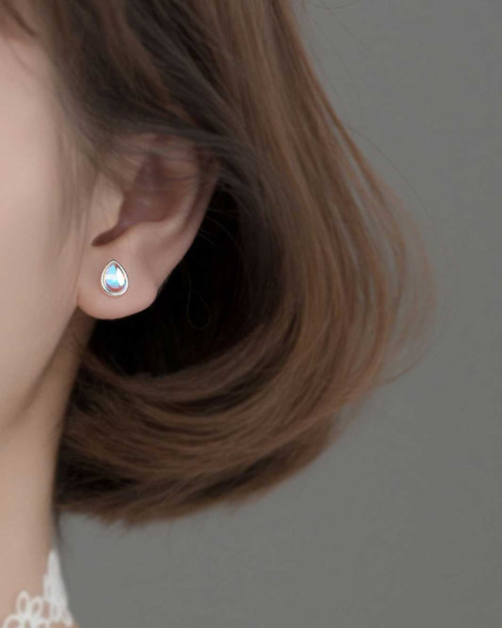 Teardrop Stud Earrings