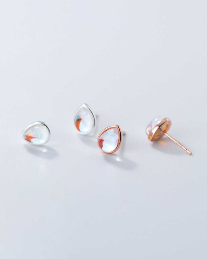Teardrop Stud Earrings
