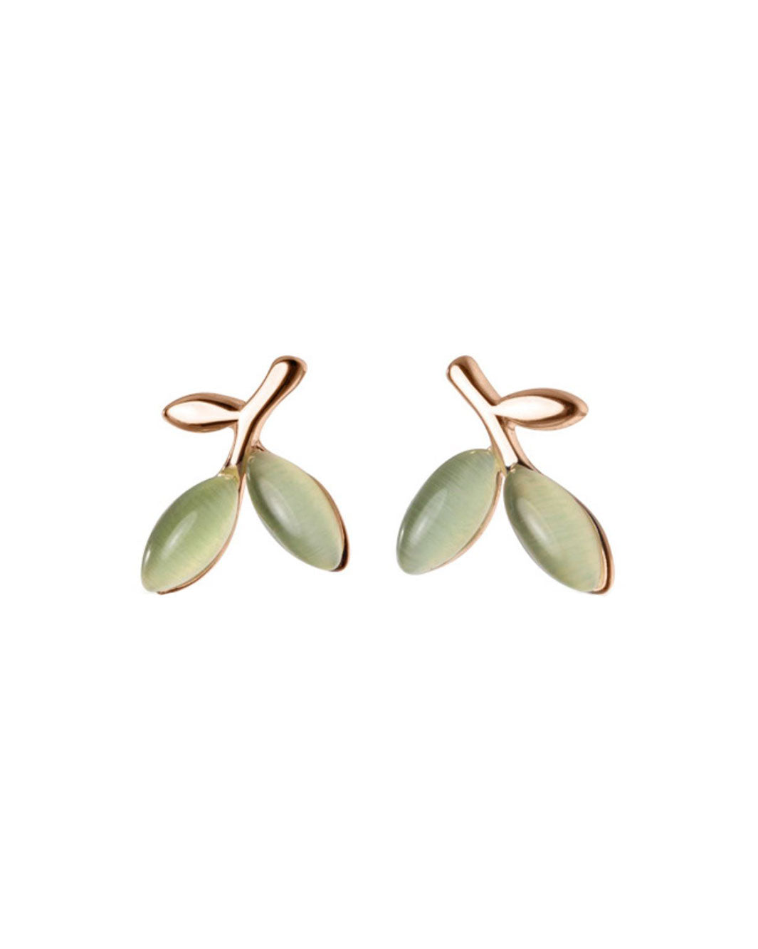 Olive Branch Stud Earrings