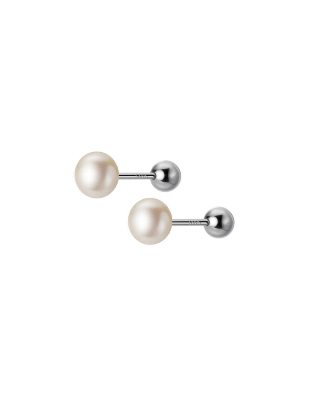 Mother of Pearl Barbell Earrings