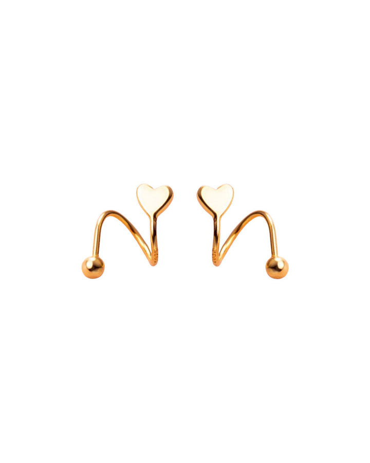 Paris Love Spiral Stud Earrings