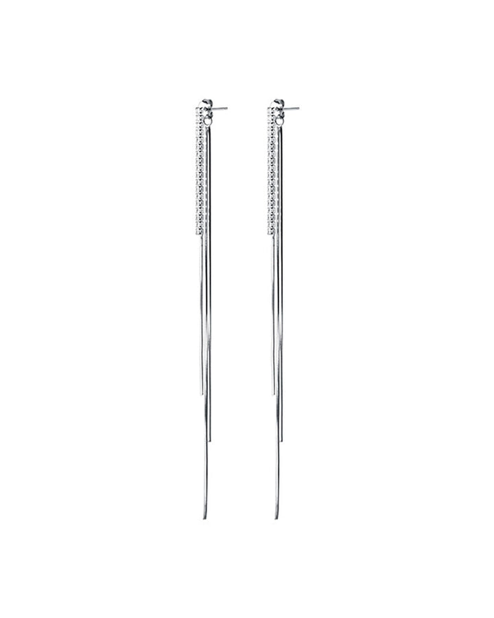 Georgiana Diamond Tassel Drop Earrings
