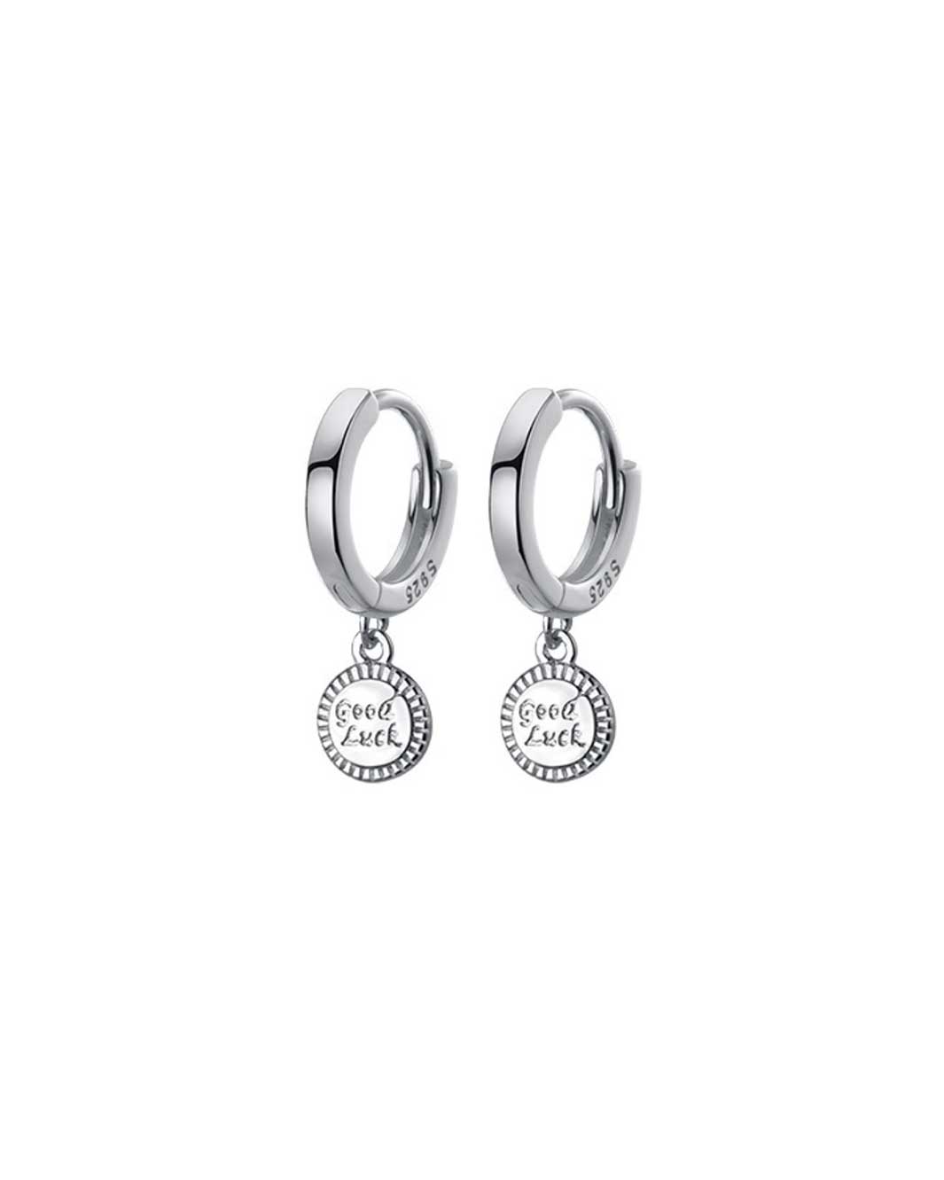 Good Luck Charm Huggie Earrings